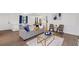 Bright and modern living room with neutral tones and stylish furniture set at 4771 N Springs Nw Rd, Kennesaw, GA 30144