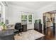 Bright office space with a desk, chair, and ample natural light at 25 Grange Ct, Sharpsburg, GA 30277