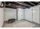 Unfinished basement area, painted with visible ceiling and painted brick accents at 3145 Indian Hills Ne Dr, Marietta, GA 30068