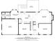 Floor plan showing the layout of the main level, including the kitchen, living room, and porch at 3145 Indian Hills Ne Dr, Marietta, GA 30068