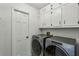 Well-equipped laundry room with modern washer and dryer units and ample storage at 3145 Indian Hills Ne Dr, Marietta, GA 30068