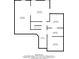 Basement floor plan showing layout and dimensions of large unfinished rooms and storage space at 1850 Overlook Springs Ln, Cumming, GA 30040