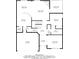 Detailed floor plan of the home showcasing the layout of the kitchen, Gathering room, bedrooms, and other spaces at 1850 Overlook Springs Ln, Cumming, GA 30040