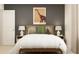 Cozy bedroom featuring a comfortable bed, dinosaur art, side tables, and soft ambient lighting at 2340 Treaty Ln, Douglasville, GA 30135