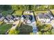 Aerial view of luxury homes showcasing spacious lots and manicured lawns at 2631 Sardis Way, Buford, GA 30519