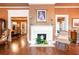 Spacious living room with hardwood floors, fireplace and plenty of natural light at 791 E Main Street, Canton, GA 30114