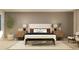 Serene bedroom with a comfortable bed, elegant nightstands, and soft lighting for a relaxing ambiance at 2483 Cotton Ln, Douglasville, GA 30135