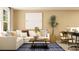 Cozy living room with a plush sofa, stylish coffee table, and an inviting atmosphere for relaxation at 2483 Cotton Ln, Douglasville, GA 30135