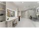 Bright and spacious bathroom featuring a stylish vanity, walk-in shower and modern finishes at 1336 Azalea Dr, Lawrenceville, GA 30043