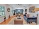 Stylish living room with hardwood floors, modern furnishings, with natural light at 2418 Bolling Brook Sw Dr, Atlanta, GA 30311