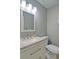 Modern bathroom featuring a granite countertop and white cabinets at 2420 Westport Cir, Marietta, GA 30064