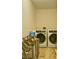 Functional laundry room equipped with side-by-side washer and dryer at 2420 Westport Cir, Marietta, GA 30064
