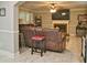 Cozy living room with fireplace and comfortable leather seating at 2420 Westport Cir, Marietta, GA 30064