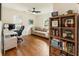 Bright home office with hardwood floors, a ceiling fan, and large windows at 429 Deckner Sw Ave, Atlanta, GA 30310