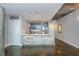 Stylish kitchen with a wood-look island, concrete floors, stainless steel appliances and modern pendant lights at 845 Spring Street Northwest Nw St # 307, Atlanta, GA 30308