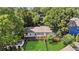 Aerial view of a home with a large backyard and mature trees at 827 Fraser Se St, Atlanta, GA 30315