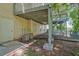 View of the backyard with deck and exterior door at 3524 Forest Downs Cv, Decatur, GA 30034