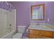 Cozy full bathroom featuring a shower and single sink at 3524 Forest Downs Cv, Decatur, GA 30034