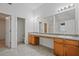 Spacious primary bathroom features a dual sink vanity at 3524 Forest Downs Cv, Decatur, GA 30034