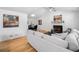 Spacious living area with fireplace, hardwood floors, and an open concept design at 1080 Rackley Nw Way, Kennesaw, GA 30144