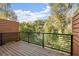 This outdoor balcony offers a view of the surrounding trees at 2325 Mason Dr # D22, Atlanta, GA 30316