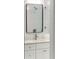 Bathroom featuring a white vanity and a beveled rectangular mirror above the sink at 2325 Mason Dr # D22, Atlanta, GA 30316