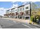 Street view of new townhomes, highlighting architectural design and private balconies at 2325 Mason Dr # D22, Atlanta, GA 30316