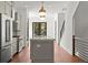 Contemporary kitchen featuring stainless steel appliances, gray cabinetry and a kitchen island at 2325 Mason Dr # D22, Atlanta, GA 30316