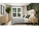 Bright bedroom featuring a window, natural light, and coordinated decor at 255 Deer Valley Run, Canton, GA 30115