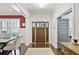 Bright foyer with hardwood floors, beautiful trim, and stylish decor at 1297 Conway Rd, Decatur, GA 30030