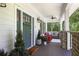 Inviting front porch with comfortable seating and stylish ceiling fan at 1297 Conway Rd, Decatur, GA 30030