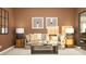 Comfortable living room featuring a neutral sofa and modern decor in a natural color palette at 416 Valley View Trl, Canton, GA 30115