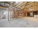 Unfinished basement with exposed ceiling, wood framing, and plenty of potential at 4295 Cami Way, Buford, GA 30519
