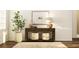 Welcoming foyer with rustic console table, decorative items, and neutral decor at 243 Deer Valley Run, Canton, GA 30115