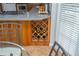 Kitchen area features a wine rack for bottle storage at 6505 Whispering Ln, Atlanta, GA 30328
