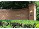 Beautiful brick sign marking the entrance to Brooke Farm at 2324 Littlebrooke Ln, Dunwoody, GA 30338