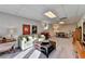 Finished basement area featuring a comfortable seating area and game table at 310 Medridge Dr, Alpharetta, GA 30022