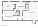 Basement floor plan showing finished and unfinished areas, including bathroom and closets at 1120 Starline Se Dr, Smyrna, GA 30080