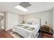 Spacious bedroom with hardwood floors, a large closet, and neutral color scheme at 1120 Starline Se Dr, Smyrna, GA 30080