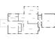Layout of the home's first floor with the primary bedroom, kitchen, living room, and garage at 1143 Mcgarity Rd, Mcdonough, GA 30252