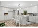 Bright kitchen featuring white cabinets, a center island, and modern appliances at 1143 Mcgarity Rd, Mcdonough, GA 30252