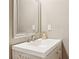 Bathroom with white vanity and sink; neutral wall paint at 2567 Briers North Dr, Dunwoody, GA 30360