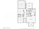Second floor plan displaying the bedrooms and bathrooms, showcasing the layout of the home at 1917 Oak Grove Ne Rd, Atlanta, GA 30345