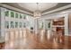 Spacious living room features hardwood floors, fireplace, and natural light at 1917 Oak Grove Ne Rd, Atlanta, GA 30345