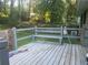 Wooden back deck with bench seating overlooking green grass at 2530 Old Colony Rd, East Point, GA 30344