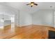 Inviting living room featuring hardwood floors, ample natural light, and an open layout for flexible furniture arrangements at 4426 High Gate Nw Dr, Acworth, GA 30101