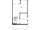 Layout of the lower level featuring garage, media room, coat closet and stairs at 157 Basil St, Cumming, GA 30040