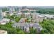 Residential community aerial view showcasing surrounding landscape and city skyline at 50 Biscayne Dr # 2106, Atlanta, GA 30309