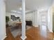 Open dining room showcases elegant columns, hardwood floors, and a modern table setting at 50 Biscayne Dr # 2106, Atlanta, GA 30309
