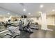 Fitness center with a large mirror and modern exercise equipment at 50 Biscayne Dr # 2106, Atlanta, GA 30309